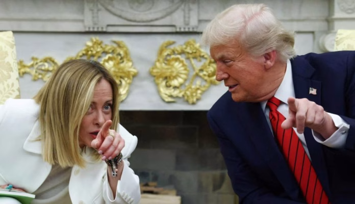 Trump promite un acord comercial între SUA și Europa, în timpul întrevederii cu Meloni „a Italiei”: „Putem face Occidentul măreț din nou”