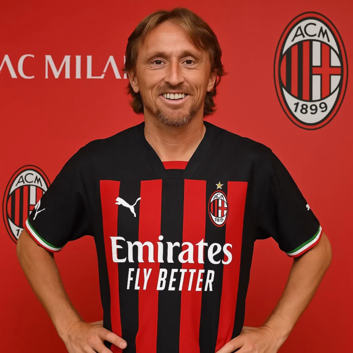 Luka Modric prezentat oficial la AC Milan, în tricoul echipei